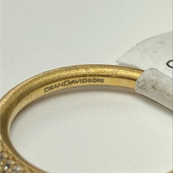 Dean Davidson Signature 22K Gold-Plated & White Topaz Ring - Picture 7 of 10